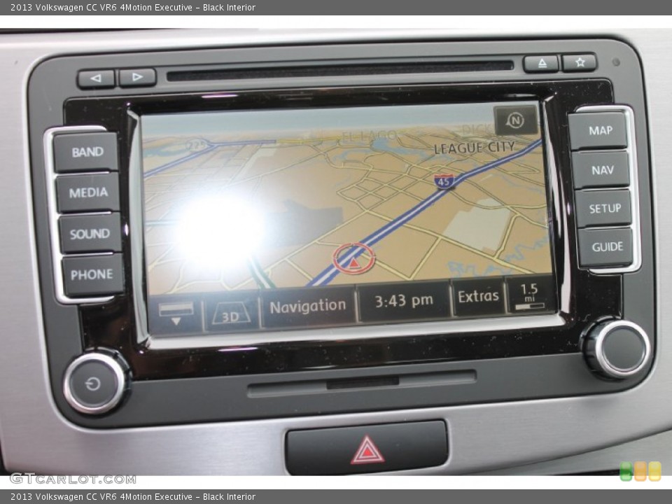 Black Interior Navigation for the 2013 Volkswagen CC VR6 4Motion Executive #81630423