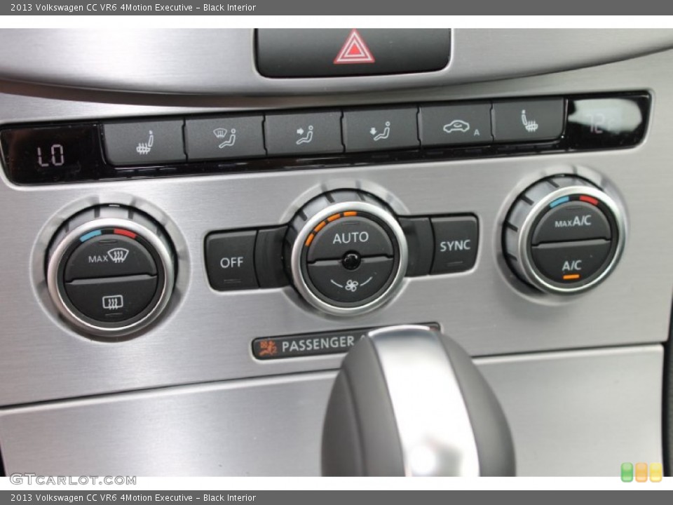 Black Interior Controls for the 2013 Volkswagen CC VR6 4Motion Executive #81630438