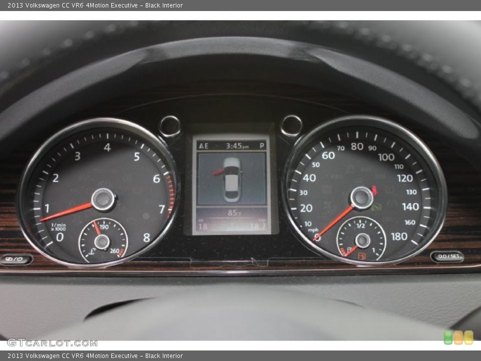 Black Interior Gauges for the 2013 Volkswagen CC VR6 4Motion Executive #81630506