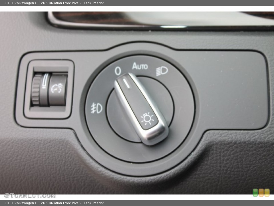 Black Interior Controls for the 2013 Volkswagen CC VR6 4Motion Executive #81630518