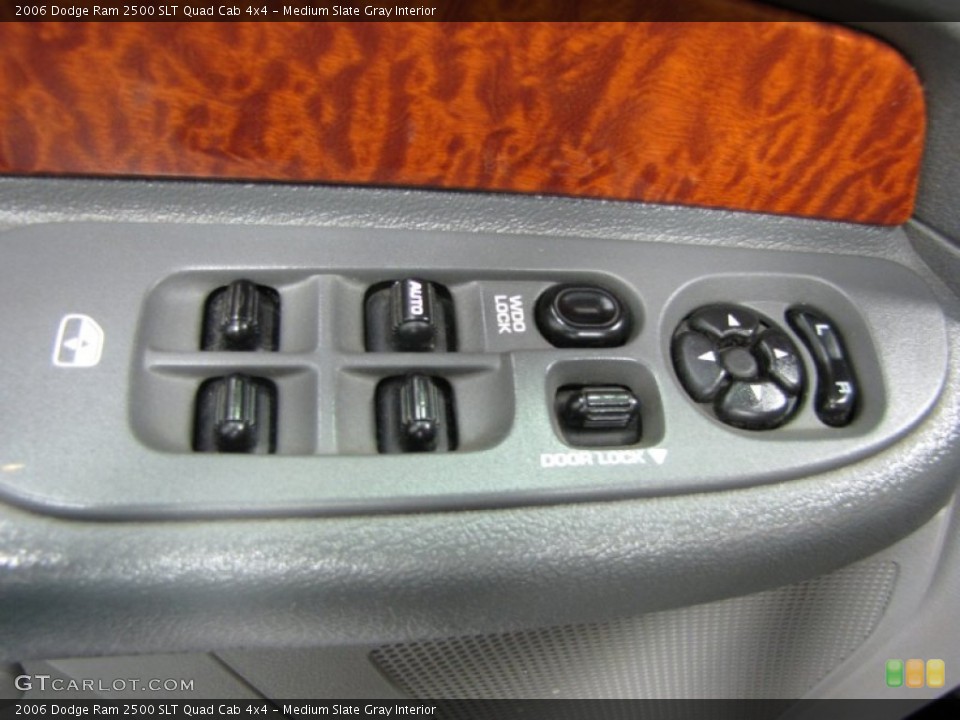 Medium Slate Gray Interior Controls for the 2006 Dodge Ram 2500 SLT Quad Cab 4x4 #81630801