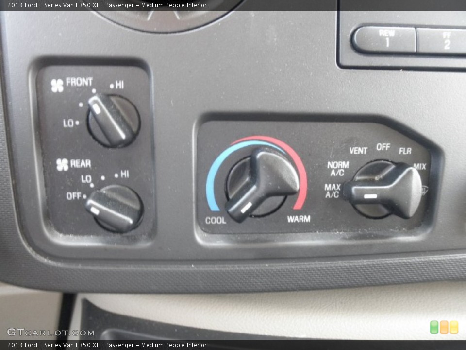 Medium Pebble Interior Controls for the 2013 Ford E Series Van E350 XLT Passenger #81636528