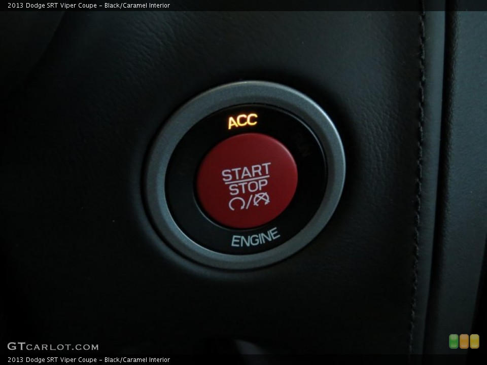 Black/Caramel Interior Controls for the 2013 Dodge SRT Viper Coupe #81637436