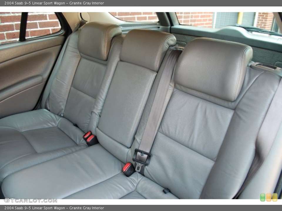 Granite Gray Interior Rear Seat for the 2004 Saab 9-5 Linear Sport Wagon #81640858