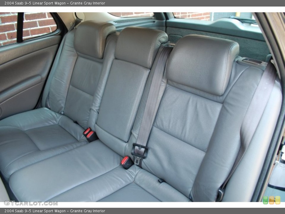 Granite Gray Interior Rear Seat for the 2004 Saab 9-5 Linear Sport Wagon #81640918