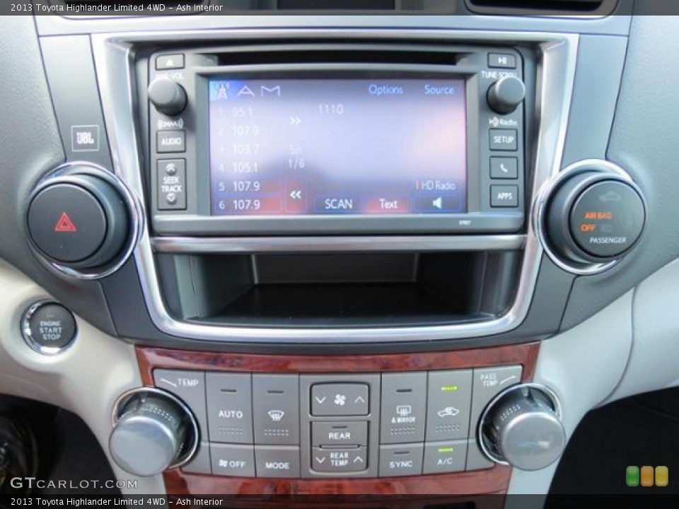 Ash Interior Controls for the 2013 Toyota Highlander Limited 4WD #81645115