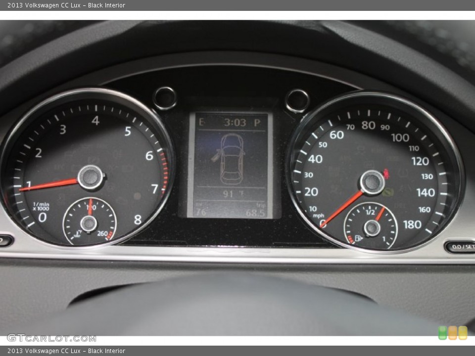 Black Interior Gauges for the 2013 Volkswagen CC Lux #81648283