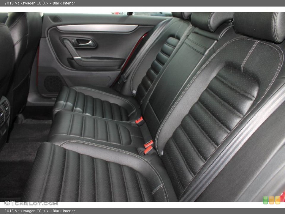 Black Interior Rear Seat for the 2013 Volkswagen CC Lux #81648384