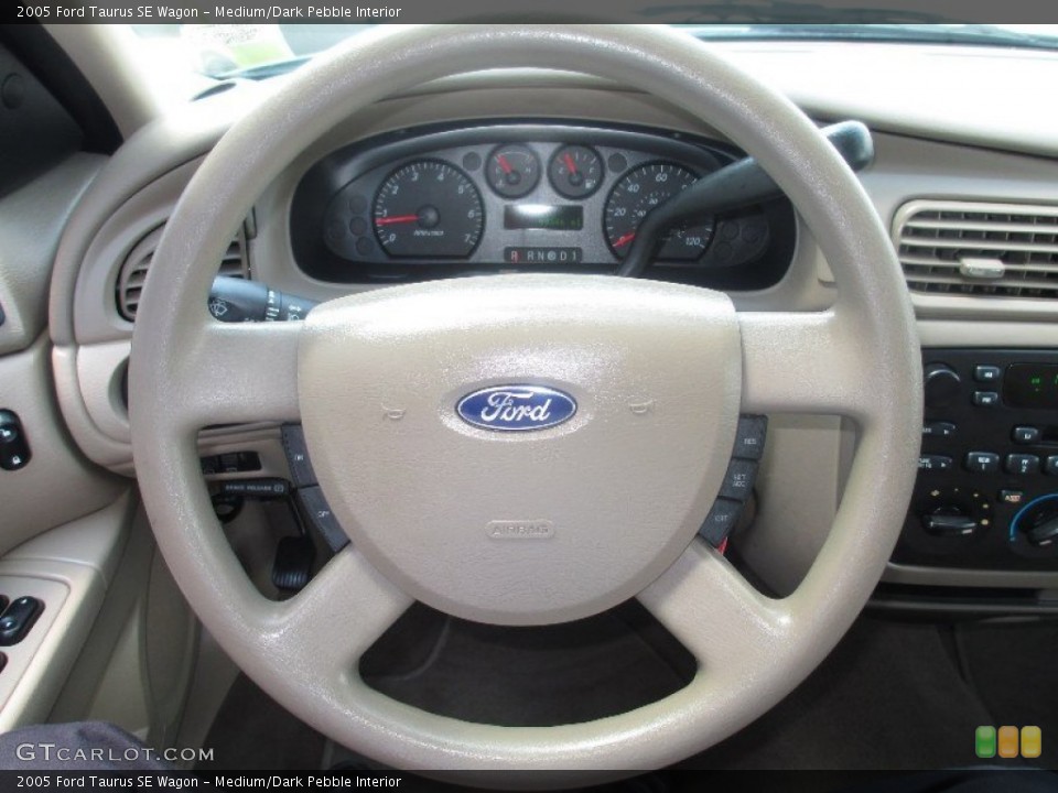 Medium/Dark Pebble Interior Steering Wheel for the 2005 Ford Taurus SE Wagon #81651832