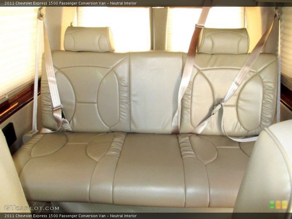 Neutral Interior Rear Seat for the 2011 Chevrolet Express 1500 Passenger Conversion Van #81652432