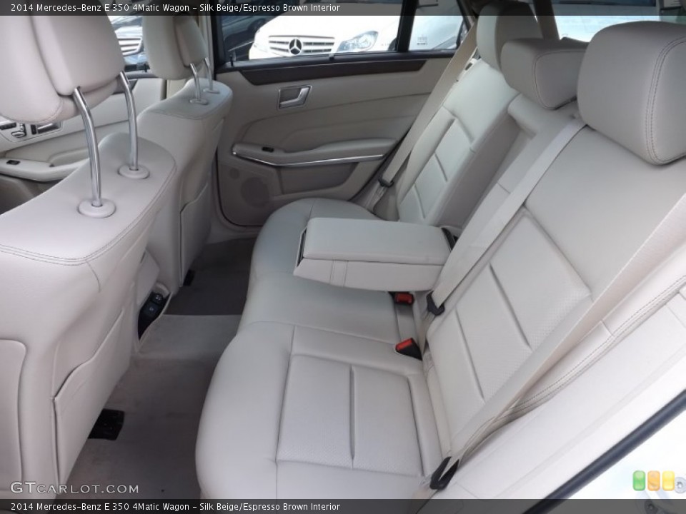 Silk Beige/Espresso Brown Interior Rear Seat for the 2014 Mercedes-Benz E 350 4Matic Wagon #81653032