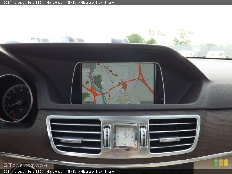 Silk Beige/Espresso Brown Interior Navigation for the 2014 Mercedes-Benz E 350 4Matic Wagon #81653110