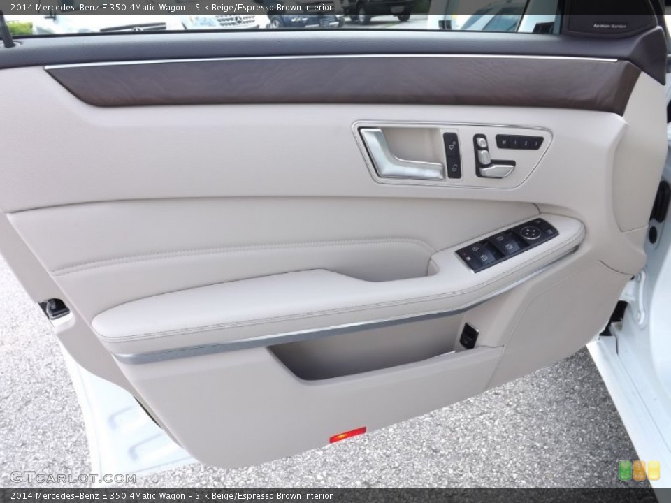 Silk Beige/Espresso Brown Interior Door Panel for the 2014 Mercedes-Benz E 350 4Matic Wagon #81653181