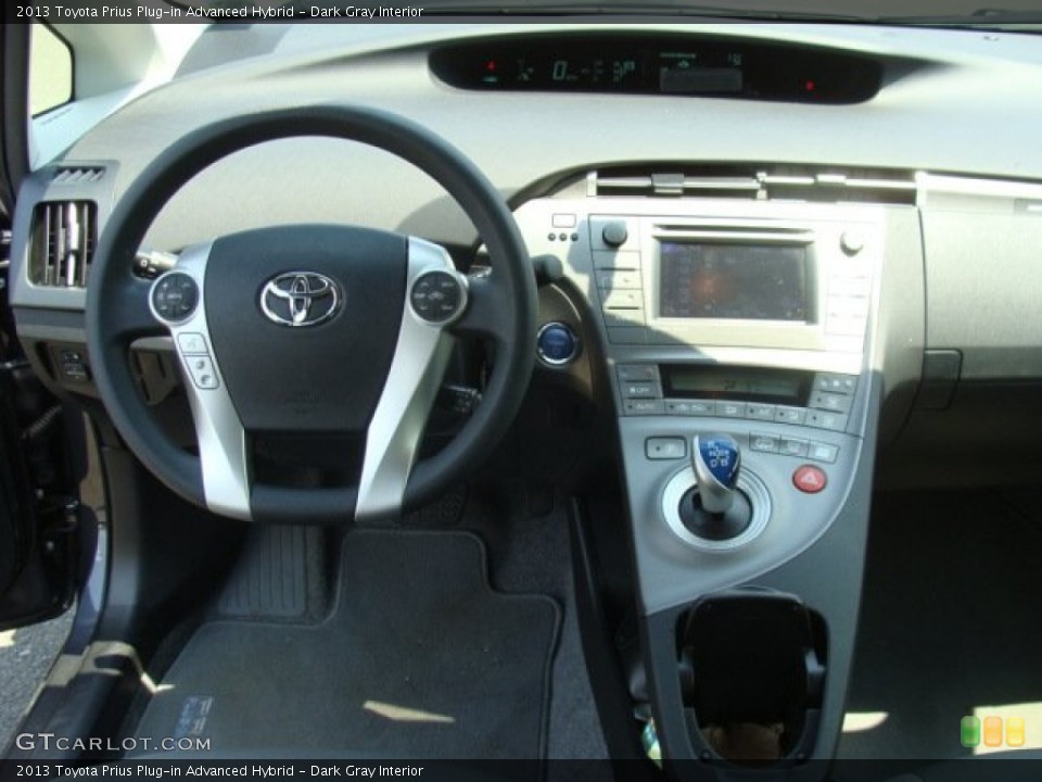 Dark Gray Interior Dashboard for the 2013 Toyota Prius Plug-in Advanced Hybrid #81655589