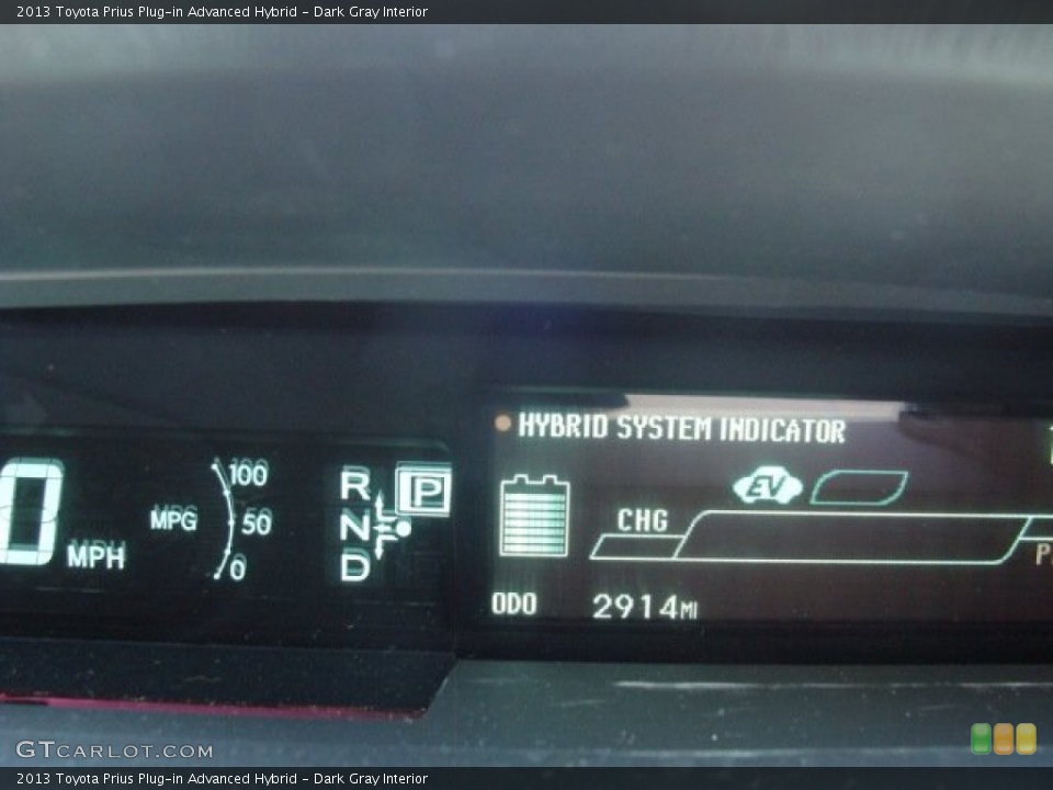 Dark Gray Interior Gauges for the 2013 Toyota Prius Plug-in Advanced Hybrid #81655630