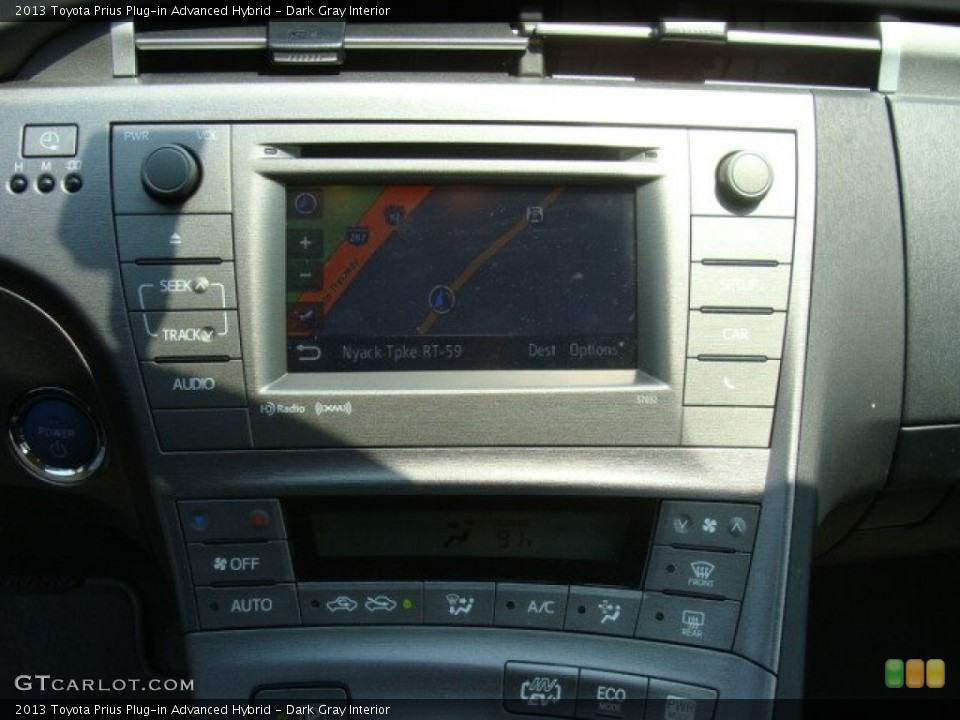 Dark Gray Interior Navigation for the 2013 Toyota Prius Plug-in Advanced Hybrid #81655646