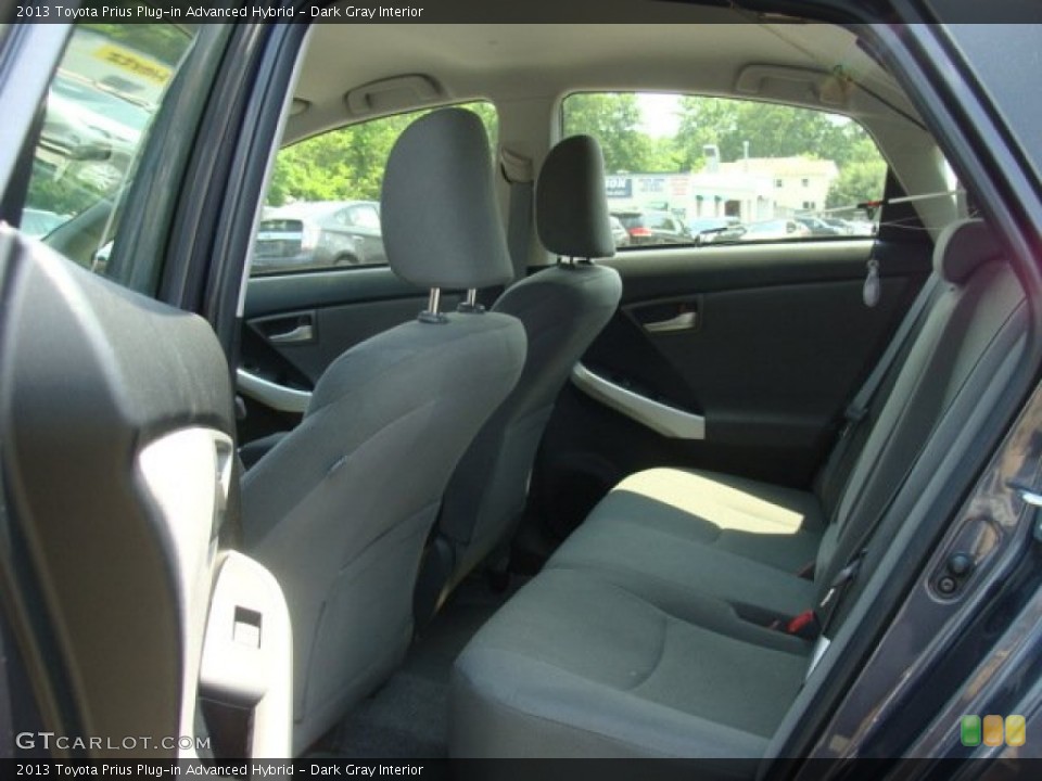 Dark Gray Interior Rear Seat for the 2013 Toyota Prius Plug-in Advanced Hybrid #81655715