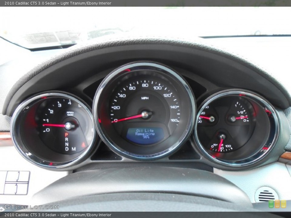 Light Titanium/Ebony Interior Gauges for the 2010 Cadillac CTS 3.0 Sedan #81658570