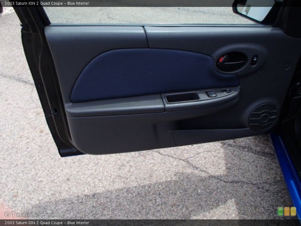 Blue Interior Door Panel for the 2003 Saturn ION 2 Quad Coupe #81658855
