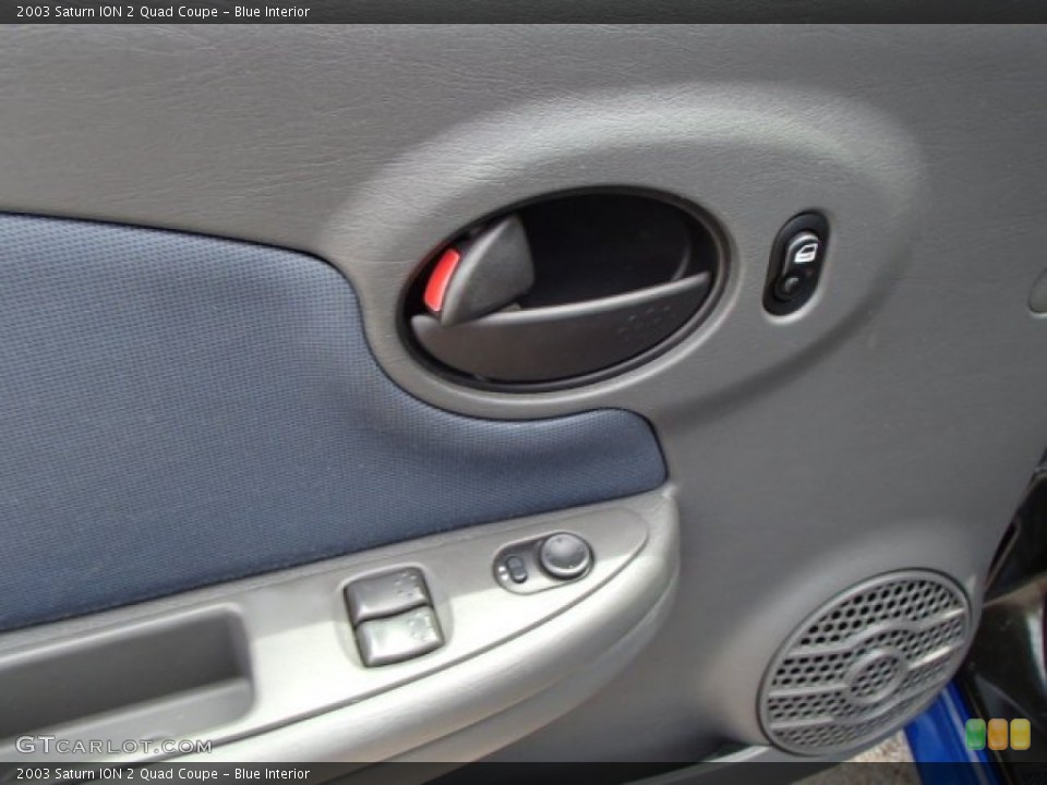Blue Interior Controls for the 2003 Saturn ION 2 Quad Coupe #81658929