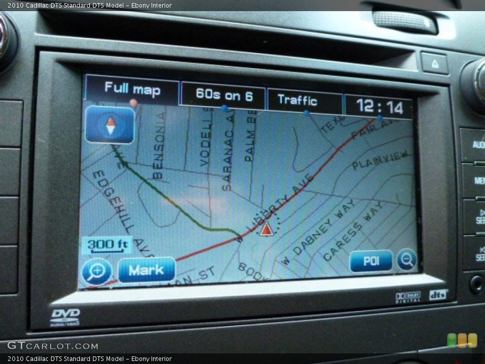 Ebony Interior Navigation for the 2010 Cadillac DTS  #81660715