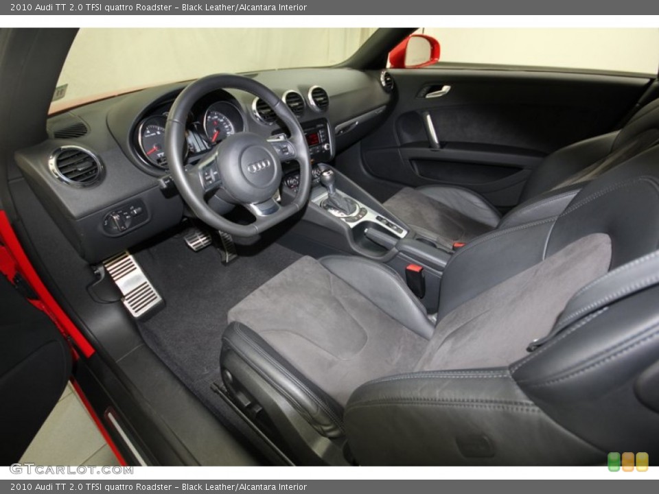 Black Leather/Alcantara Interior Front Seat for the 2010 Audi TT 2.0 TFSI quattro Roadster #81661807