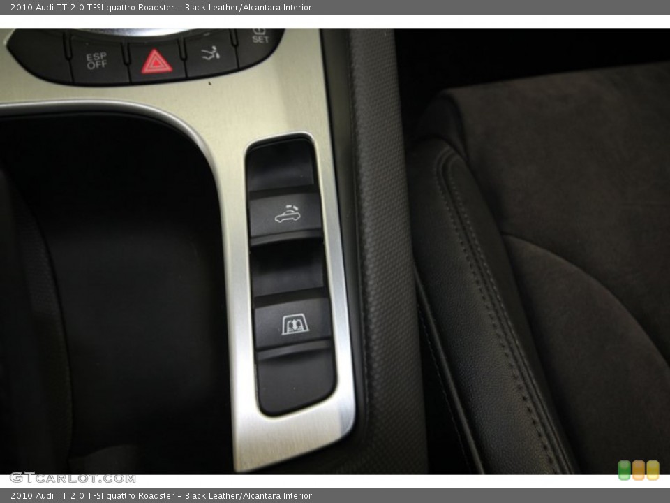 Black Leather/Alcantara Interior Controls for the 2010 Audi TT 2.0 TFSI quattro Roadster #81662006