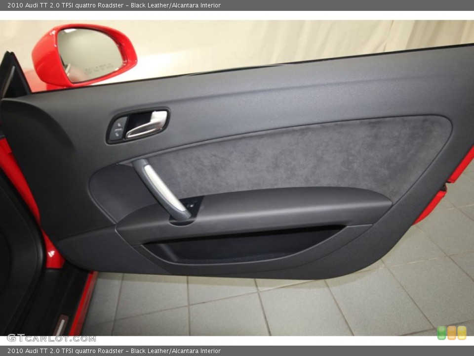 Black Leather/Alcantara Interior Door Panel for the 2010 Audi TT 2.0 TFSI quattro Roadster #81662182