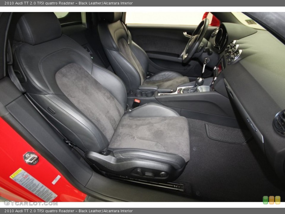 Black Leather/Alcantara Interior Front Seat for the 2010 Audi TT 2.0 TFSI quattro Roadster #81662206