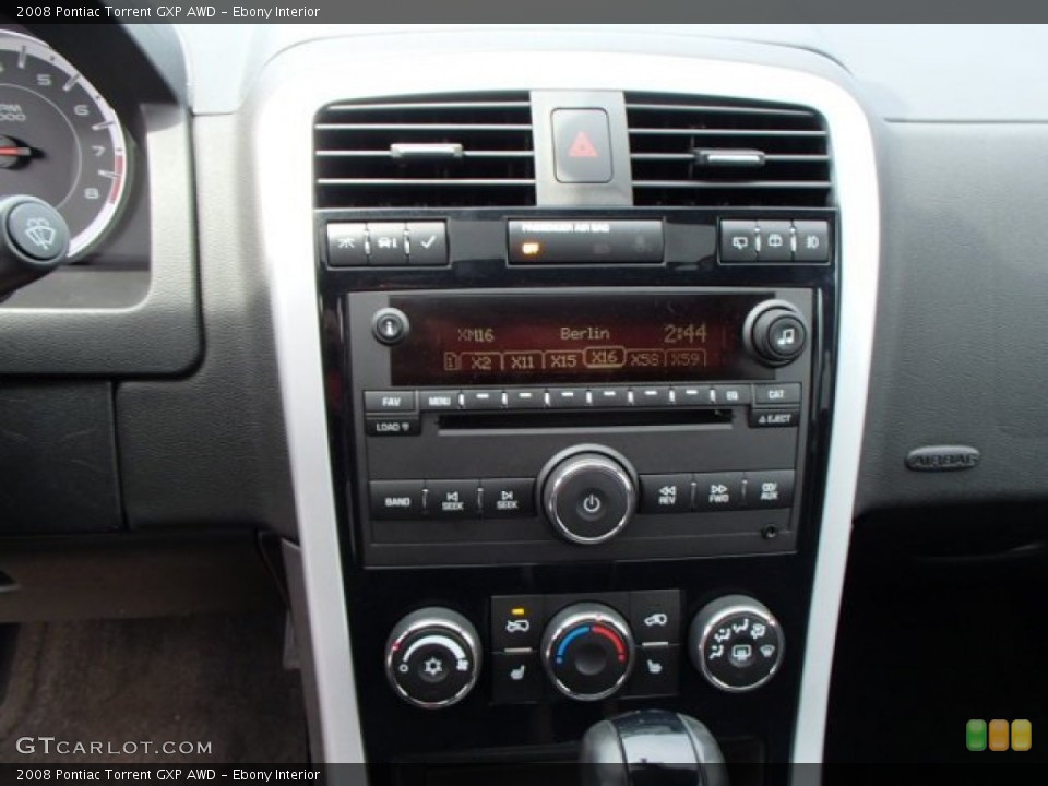 Ebony Interior Controls for the 2008 Pontiac Torrent GXP AWD #81663155