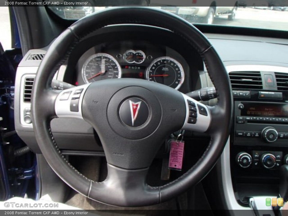 Ebony Interior Steering Wheel for the 2008 Pontiac Torrent GXP AWD #81663220