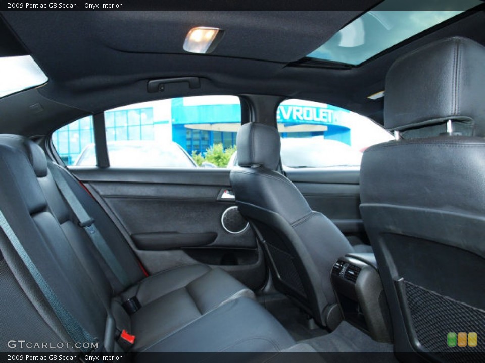 Onyx Interior Rear Seat for the 2009 Pontiac G8 Sedan #81667591