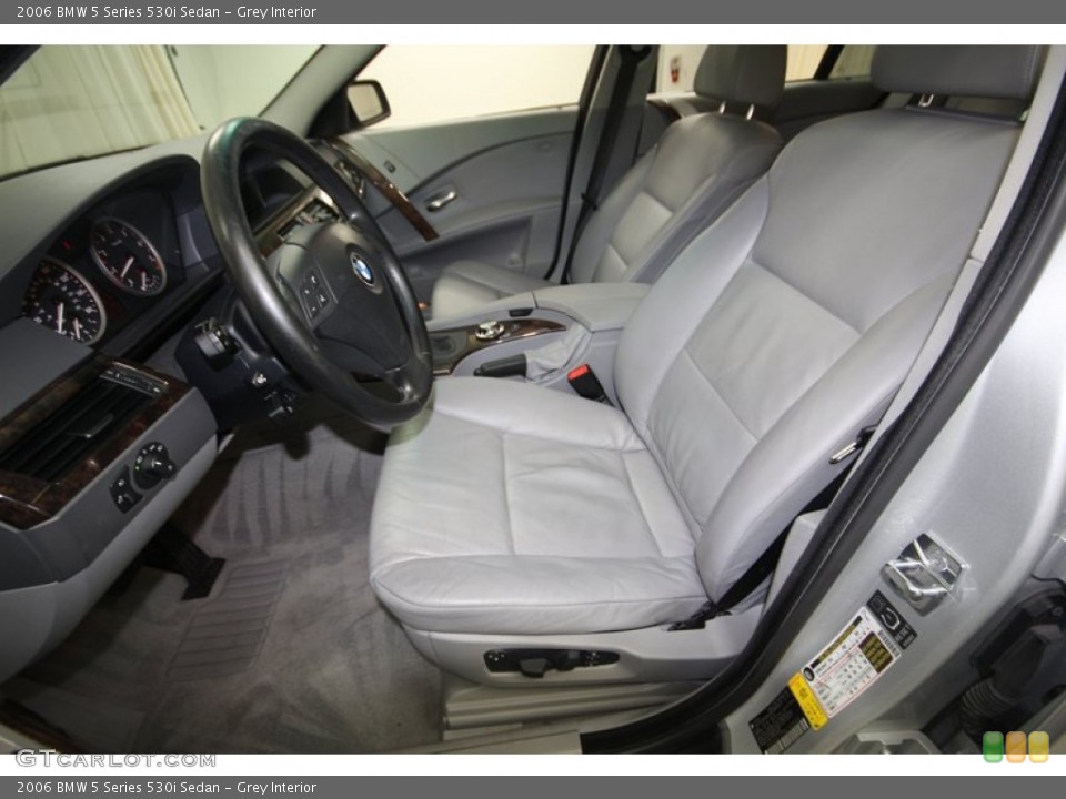 Grey Interior Front Seat for the 2006 BMW 5 Series 530i Sedan #81667736