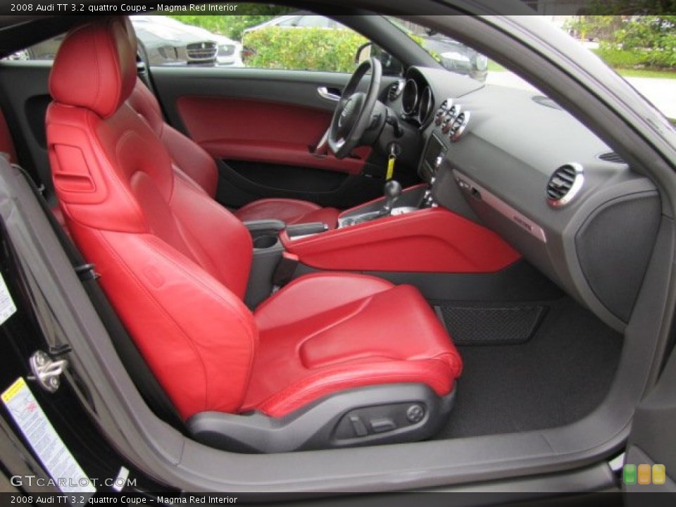 Magma Red Interior Front Seat for the 2008 Audi TT 3.2 quattro Coupe #81668095