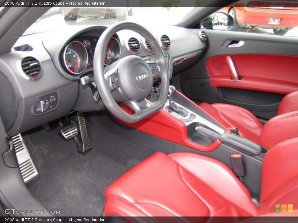 Magma Red 2008 Audi TT Interiors