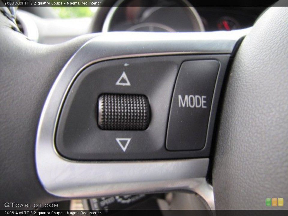 Magma Red Interior Controls for the 2008 Audi TT 3.2 quattro Coupe #81668358