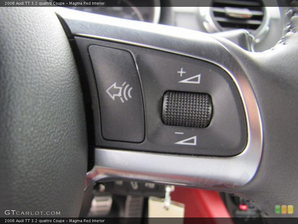 Magma Red Interior Controls for the 2008 Audi TT 3.2 quattro Coupe #81668376