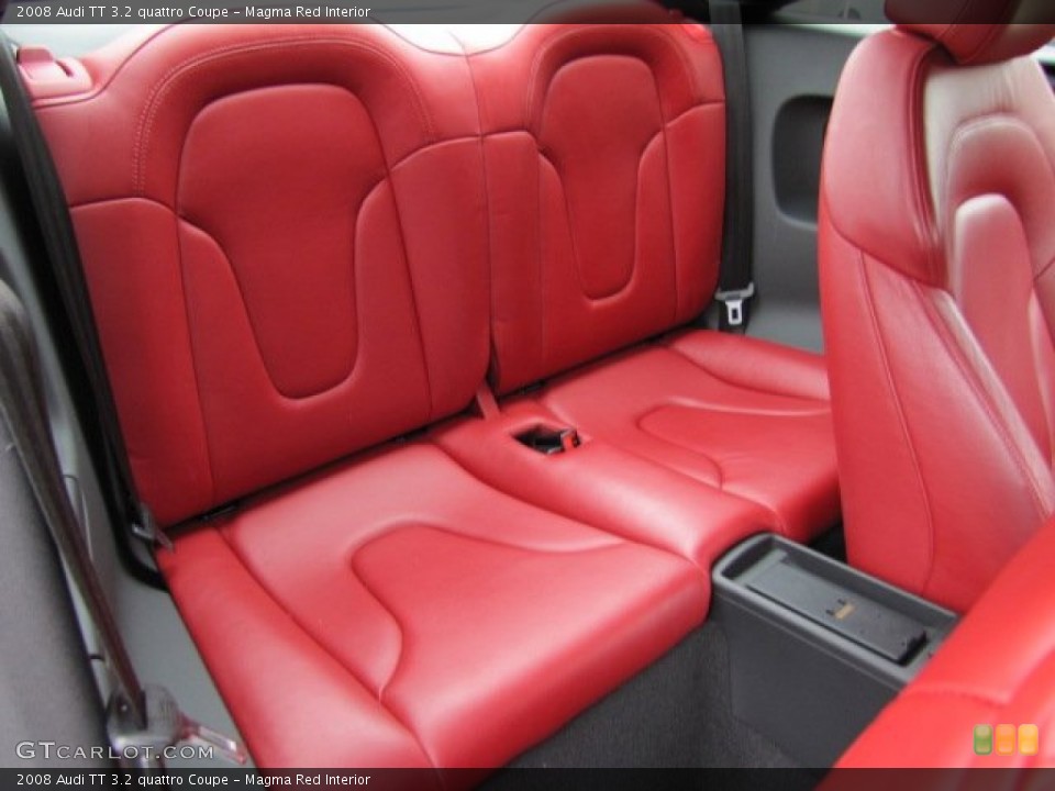 Magma Red Interior Rear Seat for the 2008 Audi TT 3.2 quattro Coupe #81668605