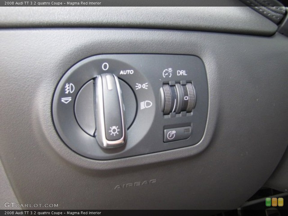 Magma Red Interior Controls for the 2008 Audi TT 3.2 quattro Coupe #81668728