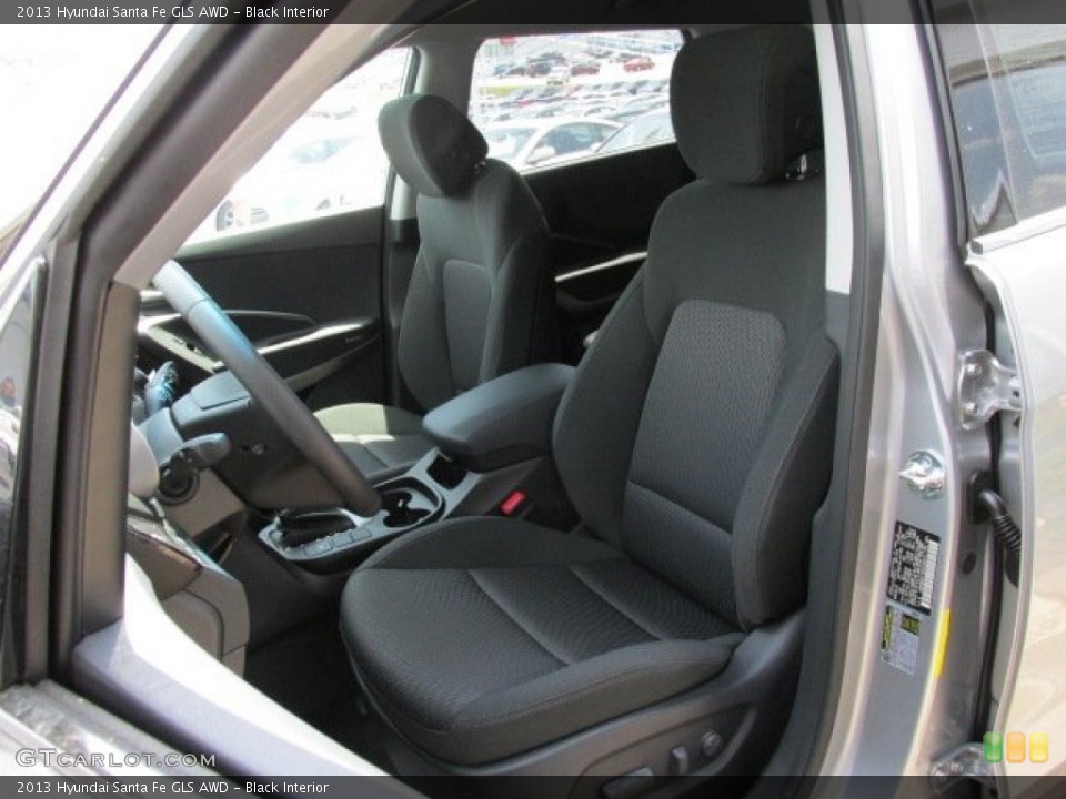 Black Interior Front Seat for the 2013 Hyundai Santa Fe GLS AWD #81671869
