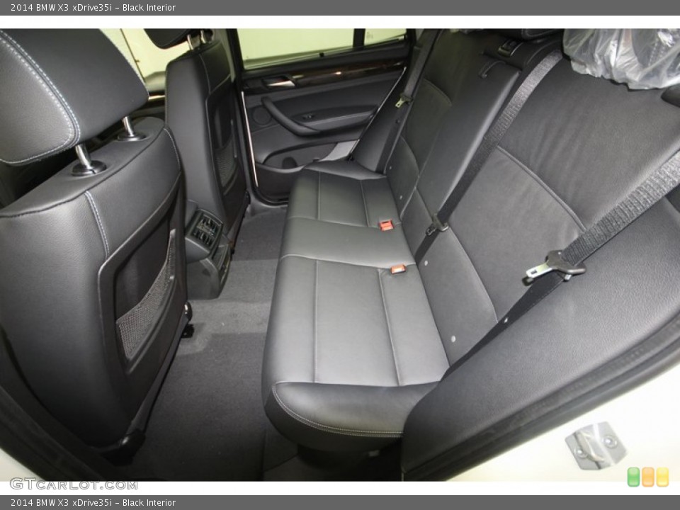 Black Interior Rear Seat for the 2014 BMW X3 xDrive35i #81673138