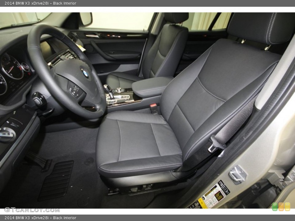 Black Interior Front Seat for the 2014 BMW X3 xDrive28i #81673678