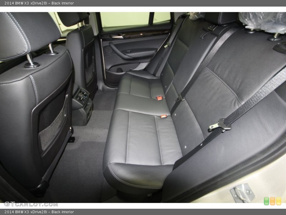 Black Interior Rear Seat for the 2014 BMW X3 xDrive28i #81673846