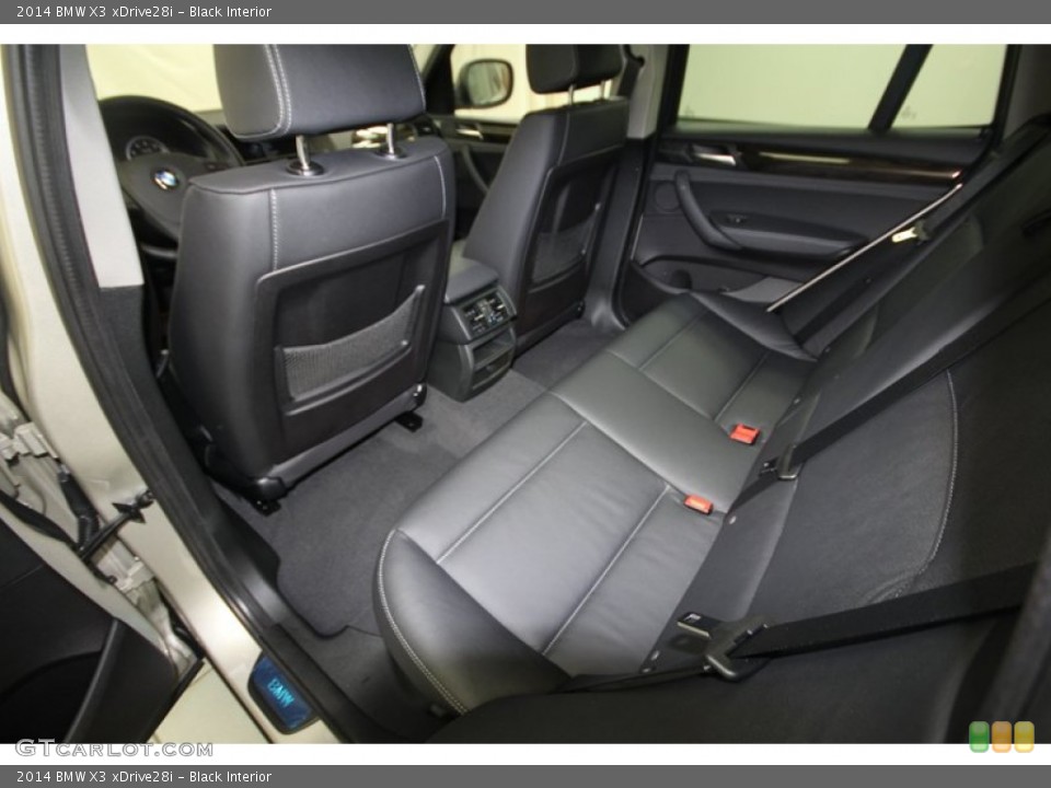 Black Interior Rear Seat for the 2014 BMW X3 xDrive28i #81674134