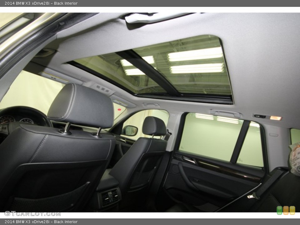 Black Interior Sunroof for the 2014 BMW X3 xDrive28i #81674174