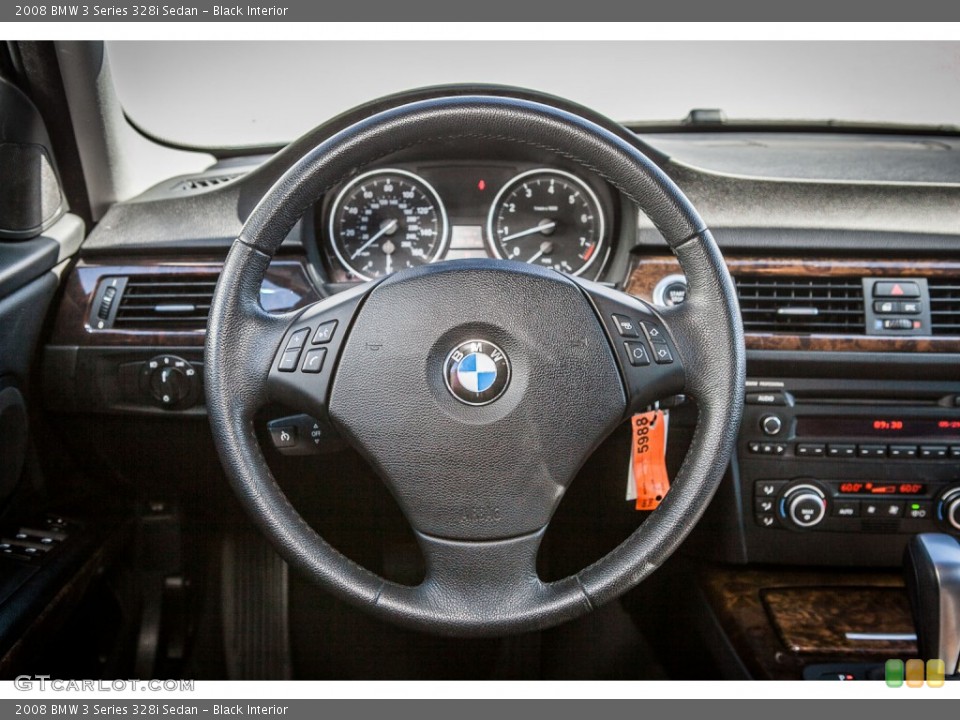 Black Interior Steering Wheel for the 2008 BMW 3 Series 328i Sedan #81676360