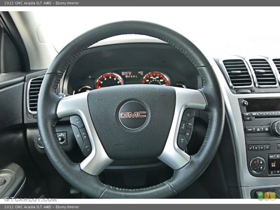 Ebony Interior Steering Wheel for the 2012 GMC Acadia SLT AWD #81680080