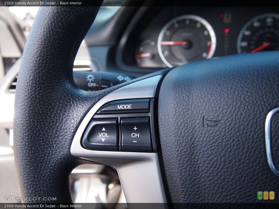 Black Interior Controls for the 2009 Honda Accord EX Sedan #81680113