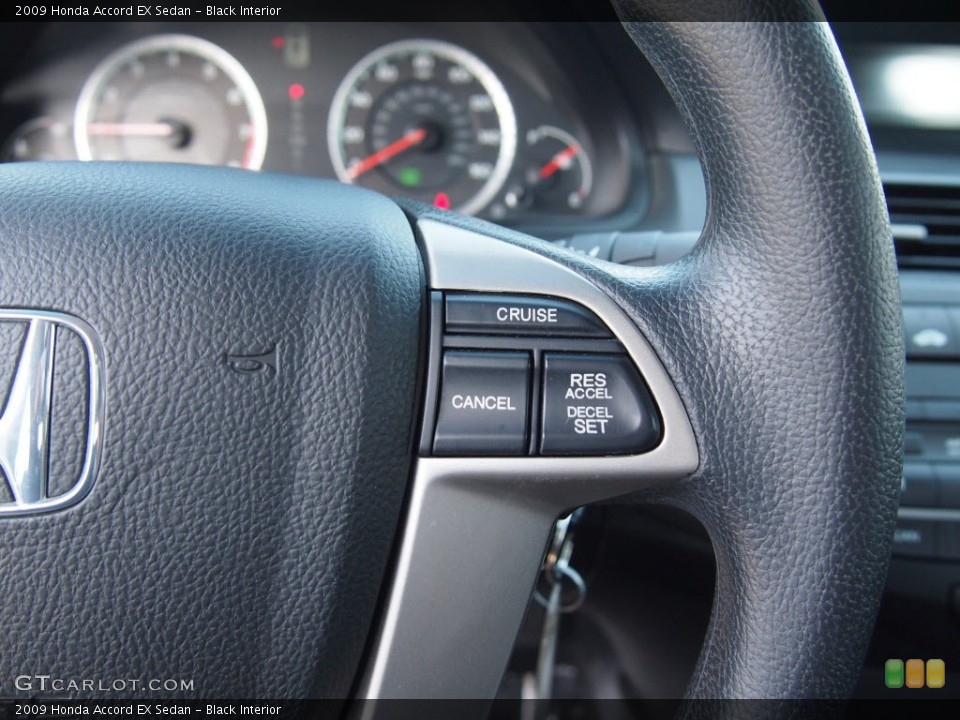 Black Interior Controls for the 2009 Honda Accord EX Sedan #81680122