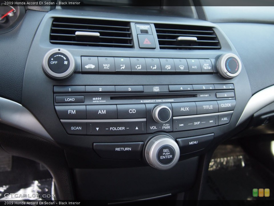 Black Interior Controls for the 2009 Honda Accord EX Sedan #81680131